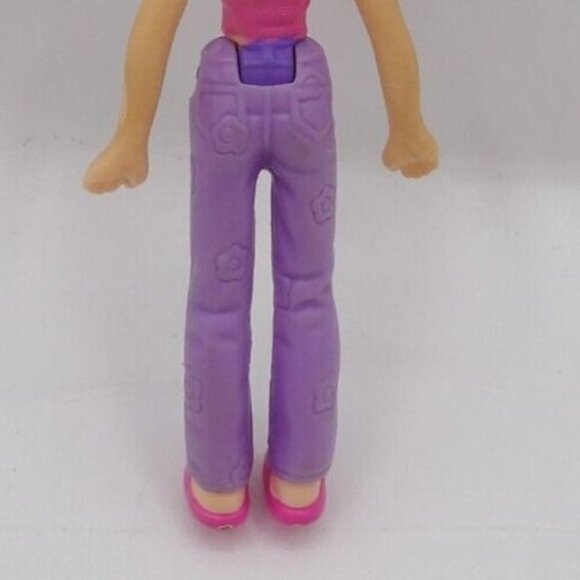 McDonald's Polly Pocket Doll ©2003 4" Orange piggy tails blue eyes - Picture 4 of 4